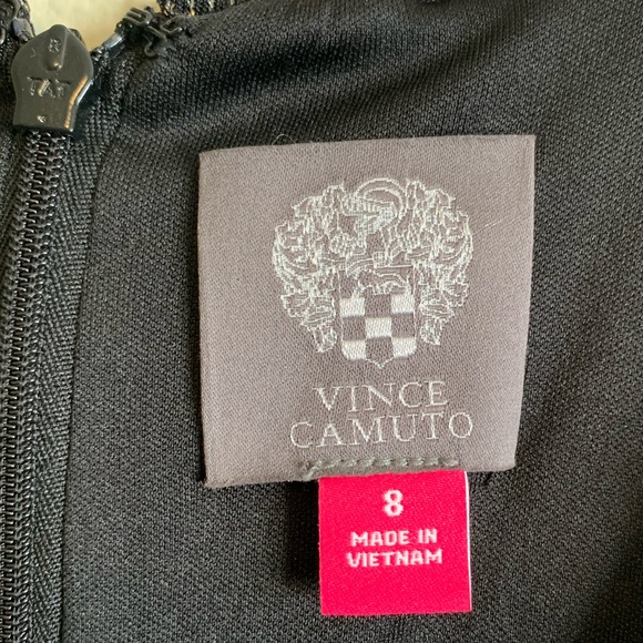 Vince Camuto Black Evening Dress with Gold and Silver Sparkle size 8 - Picture 5 of 10